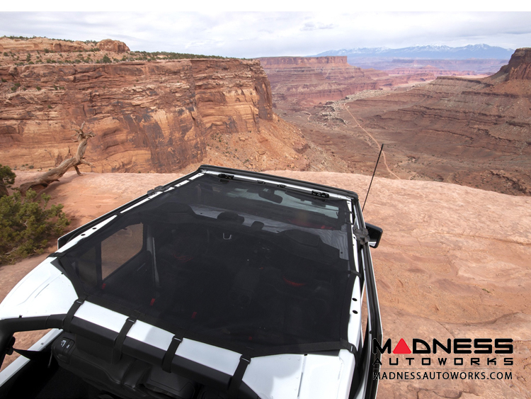 Jeep Wrangler JL Eclipse Sun Shade - Black - Full - 4 Door